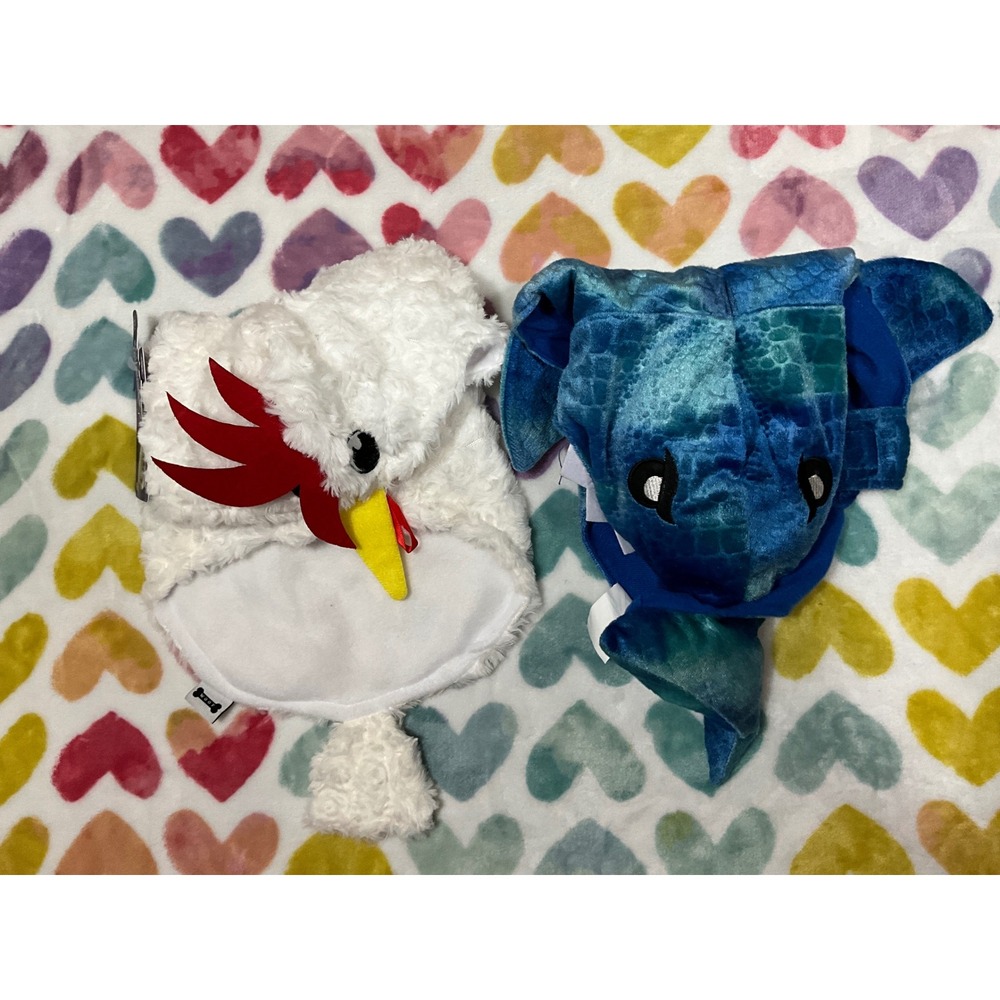 Dog Pet Costume Chicken & Shark Bundle